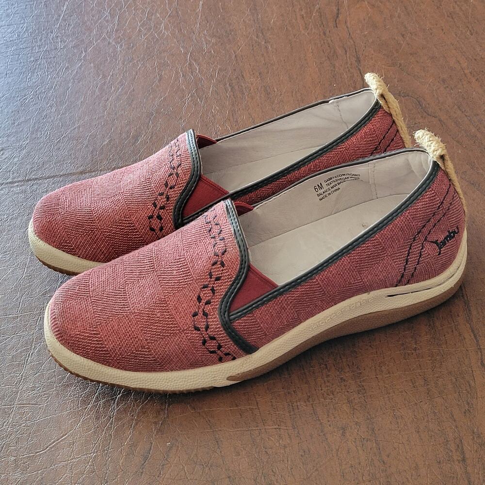 Jambu Gabby Eco designs Slip-On Red Women's Shoes loafers Size 6M WJ15GAB03